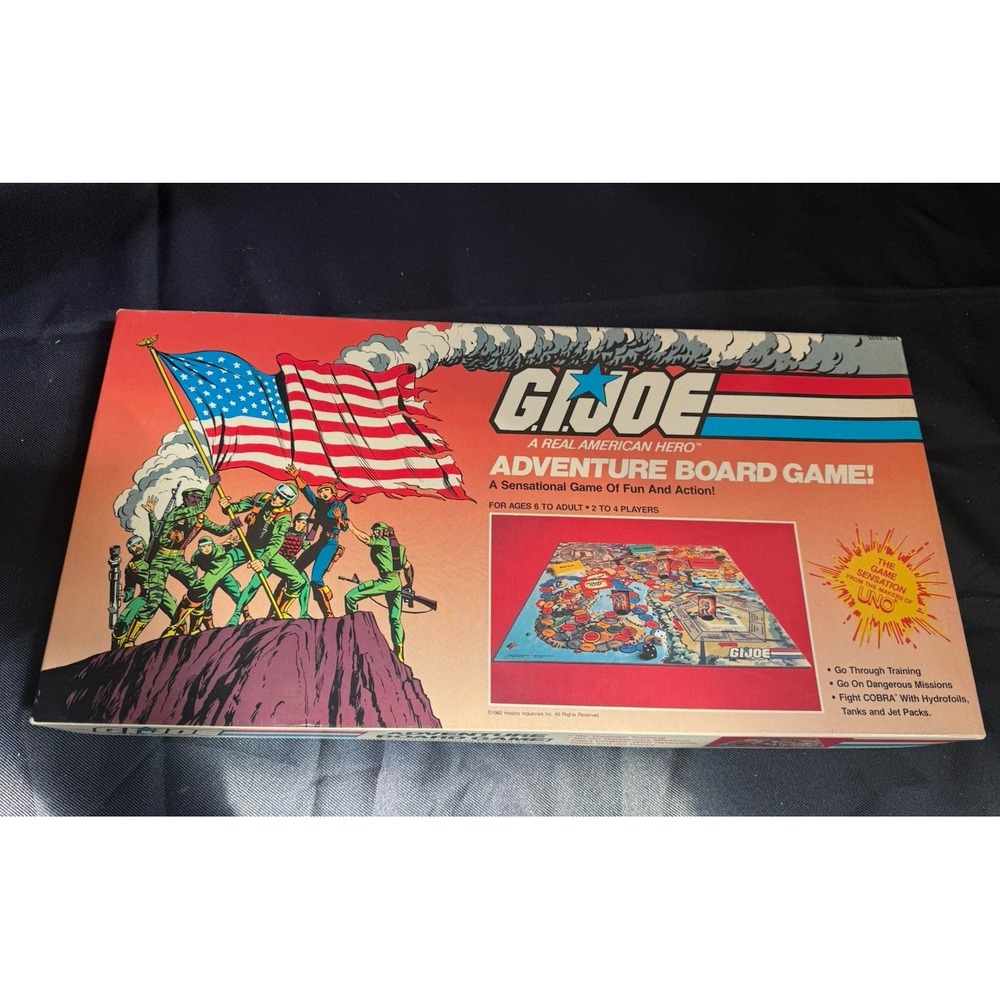 Vintage 1982 GI JOE Adventure Board Game Hasbro Real American Hero Complete Set